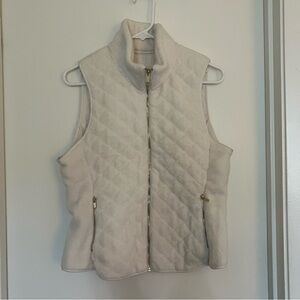 White Zip up vest jacket
